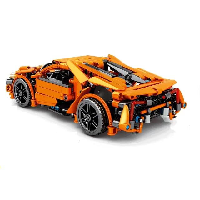 MICROMINI Technique Sports Racing Car Building Set|Powerful Pull Back Function|STEM DIY Mechanical Block Kit for Kids 6+|Creative Construction Toy|Educational Gift (McLaren P1 469 PCS) - Image 3