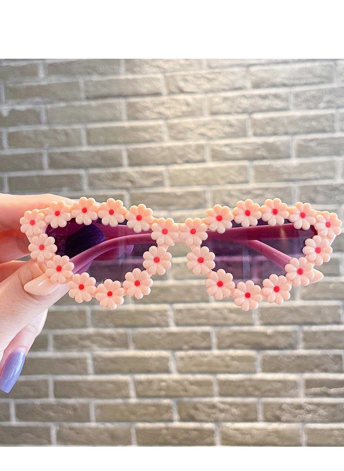 ماركة غير محددة Cute Flower Decor Frame Sun Protection Fashion 
