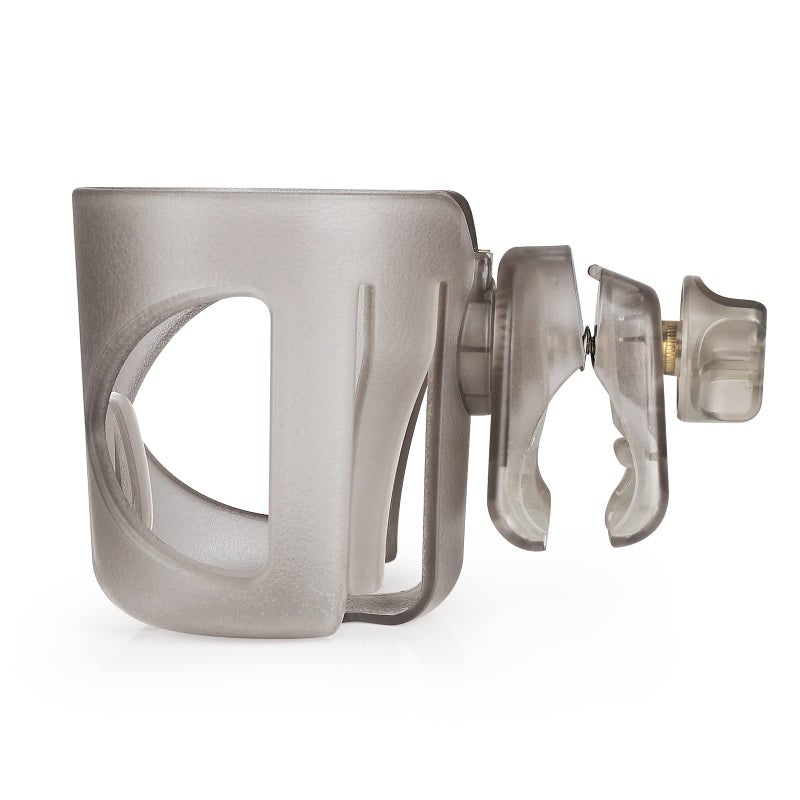 Accmor Universal Cup Holder, Stroller Cup Holder, 360Â° Rotatable Large Caliber Designed Bottle Holder for Stroller, Bike, Wheelchair, Walker, Scooter, Transparent Grey - Image 2
