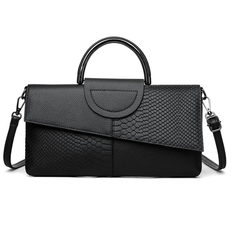 Elegant Snake Pattern Women'S Clutch High-End Fashionable Large Capacity Handbag Casual Trendy Crossbody Bag - Image 1