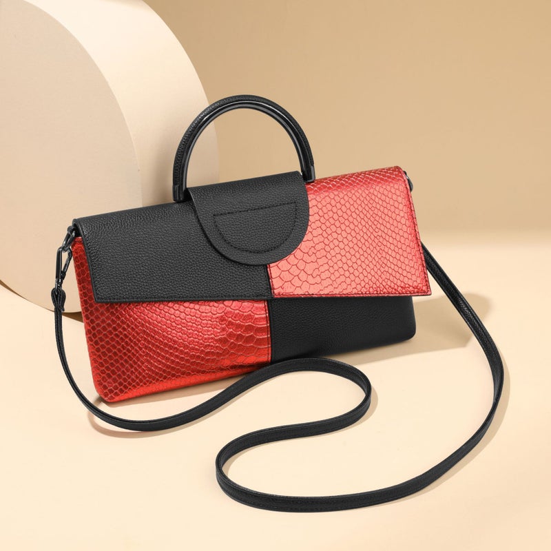 Elegant Snake Pattern Women'S Clutch High-End Fashionable Large Capacity Handbag Casual Trendy Crossbody Bag - Image 2