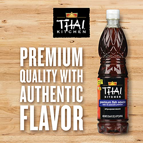 Thai Kitchen Premium Fish Sauce, 23.66 fl oz - One 23.66 Fluid Ounce Bottle of Fish Sauce Crafted for Dressings and Marinades for a Sweet, Tangy and Spicy Flavor - Image 5
