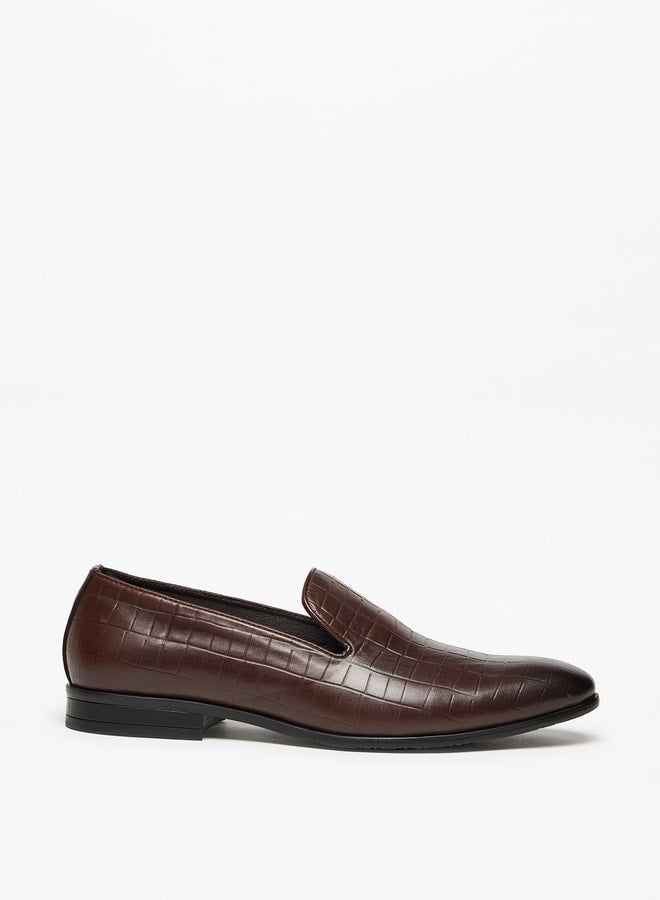 LBL by Shoexpress Textured Slip-On Loafers  - Image 3