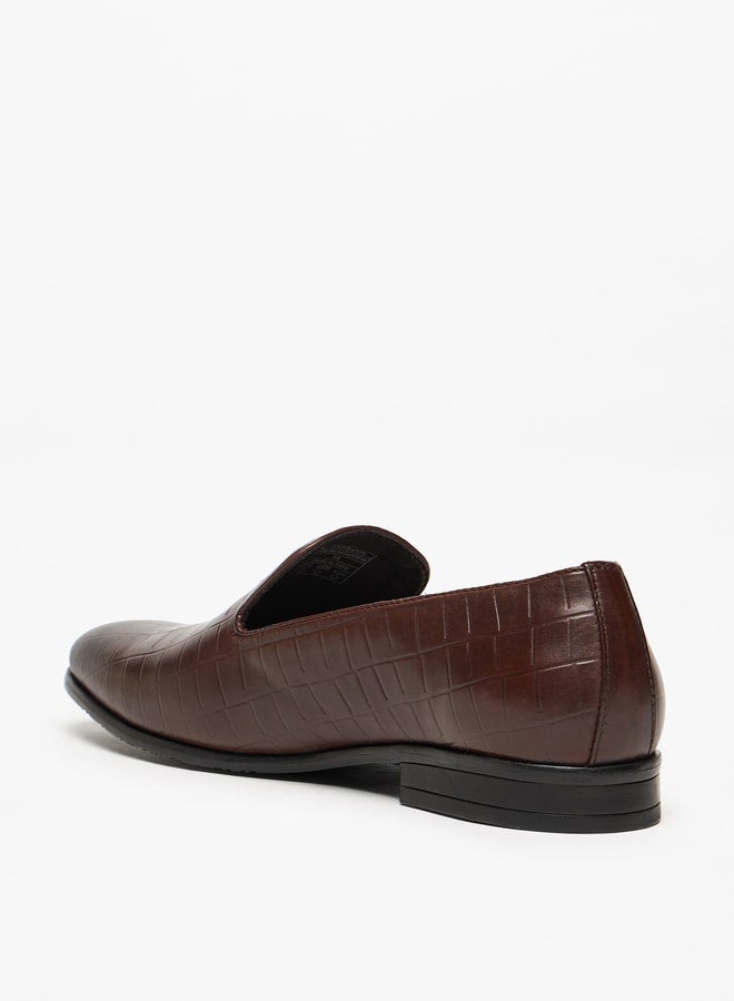 LBL by Shoexpress Textured Slip-On Loafers  - Image 2