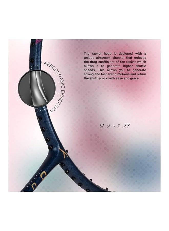 هندرد لي نينغ كومبات Z8 ألياف الكربون Badmiton Racket بدون وتر مع غطاء كامل مجاني - تصميم خفيف عالي الأداء للعب الاحترافي - Image 3