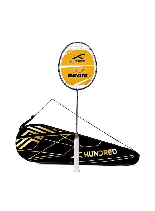 هندرد لي نينغ كومبات Z8 ألياف الكربون Badmiton Racket بدون وتر مع غطاء كامل مجاني - تصميم خفيف عالي الأداء للعب الاحترافي - Image 1