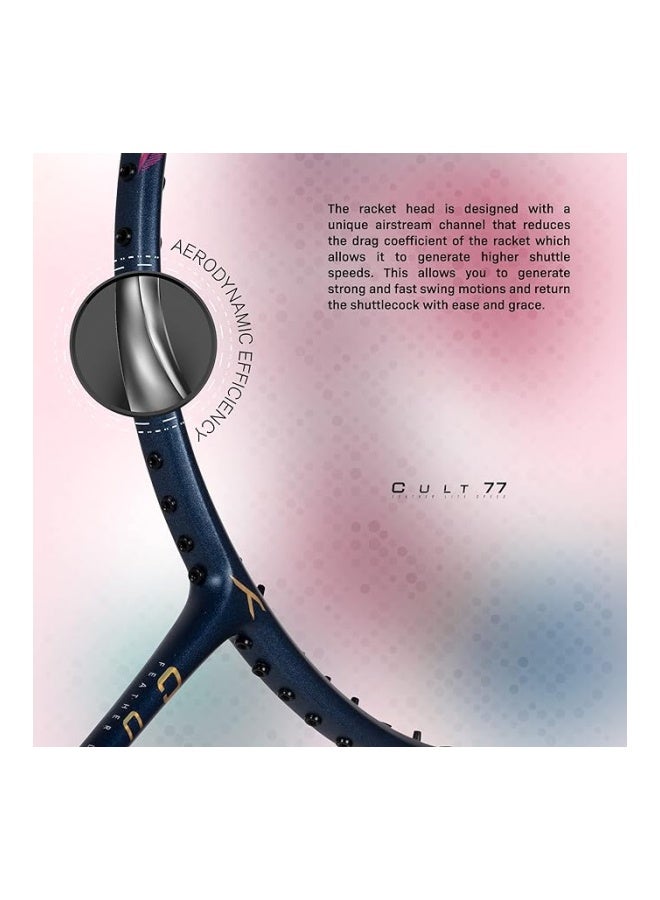 هندرد لي نينغ كومبات Z8 ألياف الكربون Badmiton Racket بدون وتر مع غطاء كامل مجاني - تصميم خفيف عالي الأداء للعب الاحترافي  - Image 3