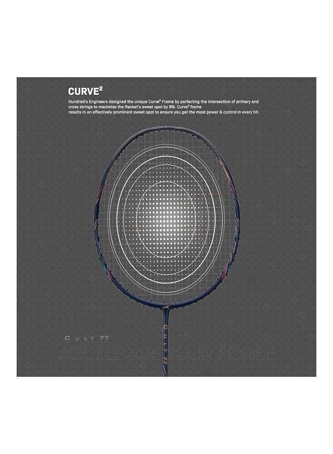 هندرد لي نينغ كومبات Z8 ألياف الكربون Badmiton Racket بدون وتر مع غطاء كامل مجاني - تصميم خفيف عالي الأداء للعب الاحترافي  - Image 4