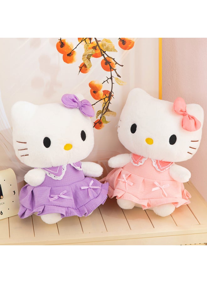 Hello Kitty Skirt Plush Toy Doll Hello Kt Kitty Cat Doll Rag Doll Birthday Gift-Specification:65cm1.35kg-Colour:Pink Skirt  - Image 2