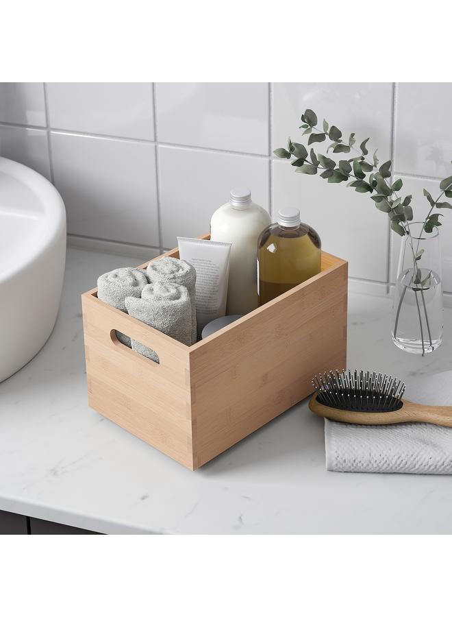 Zaboon Storage box, light bamboo, 16x24x15 cm - Image 3