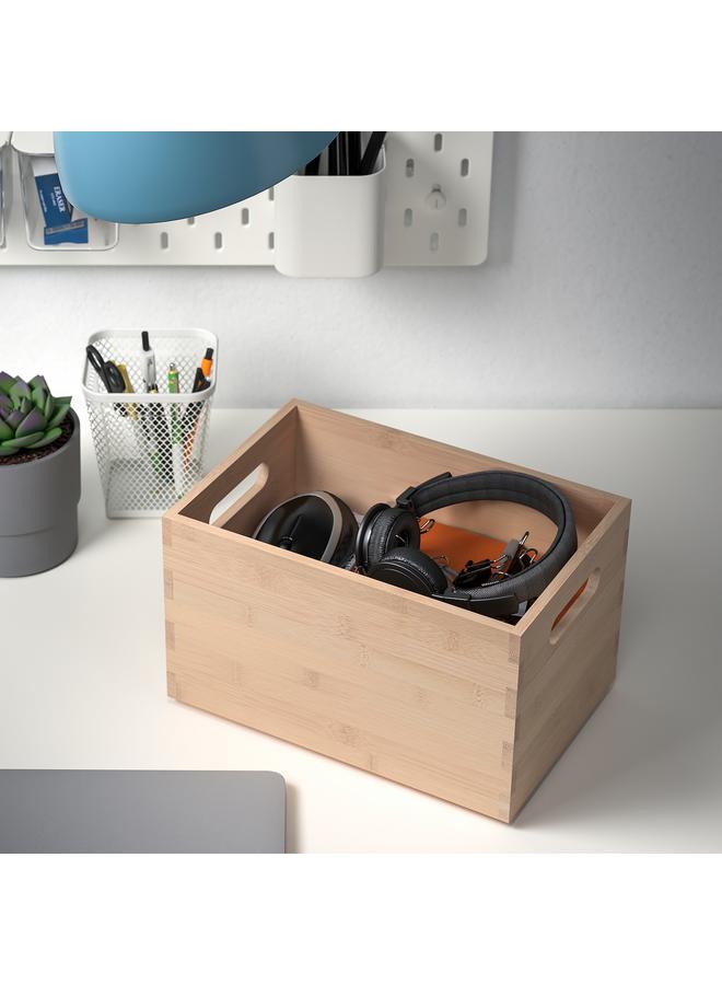 Zaboon Storage box, light bamboo, 16x24x15 cm - Image 4