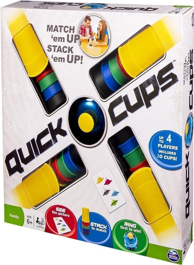 Spin Master Games Quick Cups Multicolour Match And Stack 30-Cups Set Game For Kids (2-6 Player) - Image 1