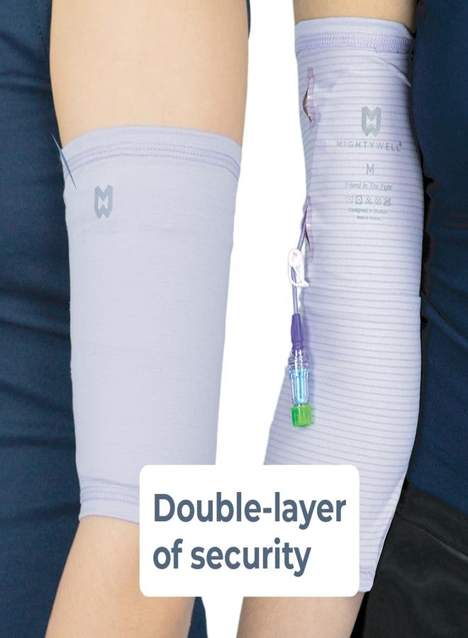 Mighty Well PICCPerfect PICC Line Cover: Soft Touch Double Layer PICC Line Arm Cover | Solid Black, Large - Image 2