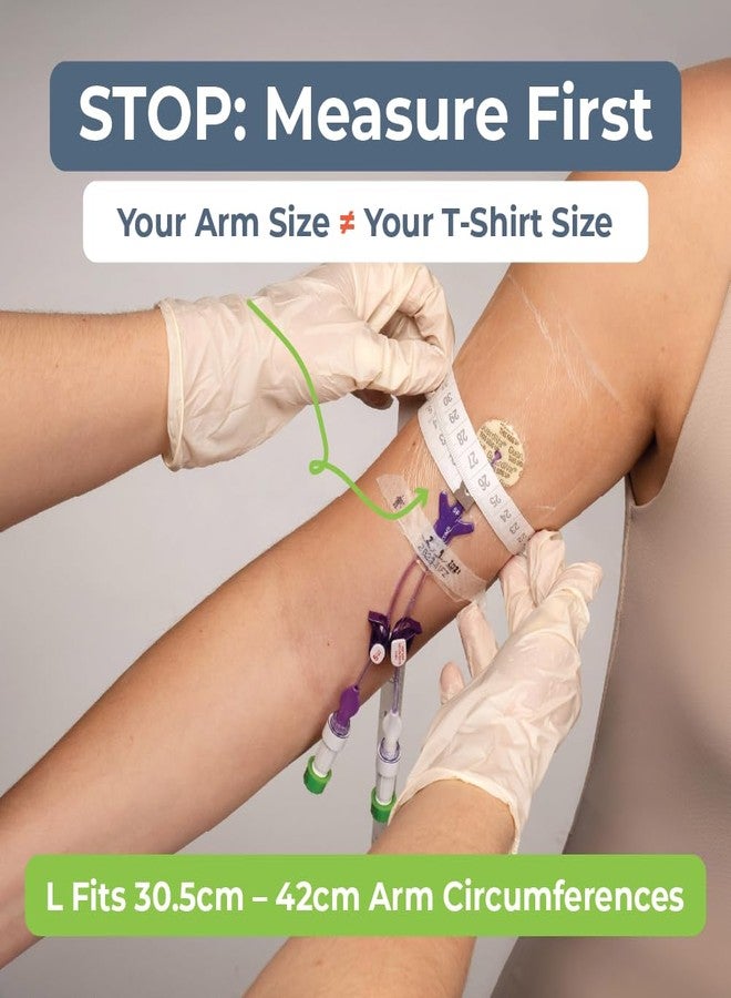 Mighty Well PICCPerfect PICC Line Cover: Soft Touch Double Layer PICC Line Arm Cover | Solid Black, Large - Image 5