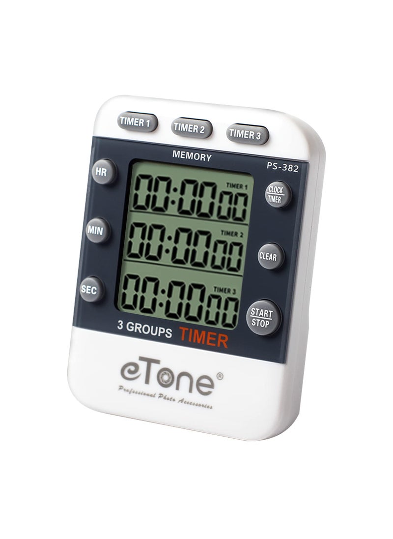 eTone eTone 3 Channel Timer Counter Darkroom Developing Countdown Clock Processing Equipment Film Camera Accessories 