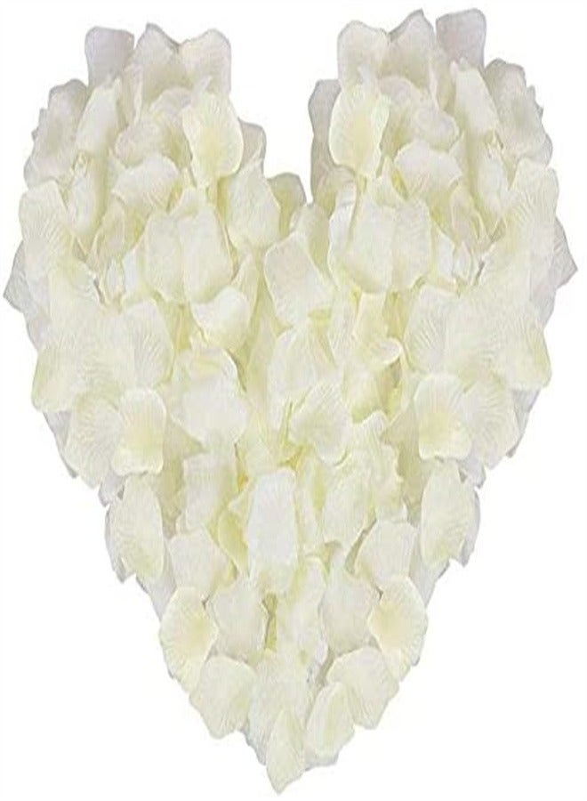 Goolsky 1000-Piece Artificial Silk Rose Petals Romantic - White - Image 2
