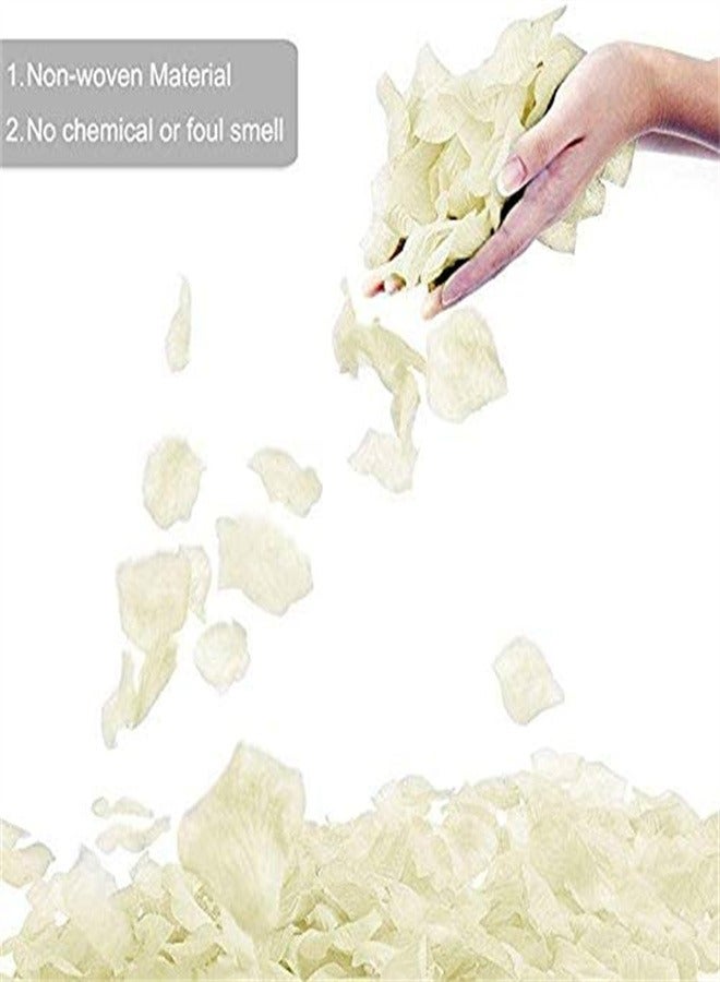 Goolsky 1000-Piece Artificial Silk Rose Petals Romantic - White - Image 3