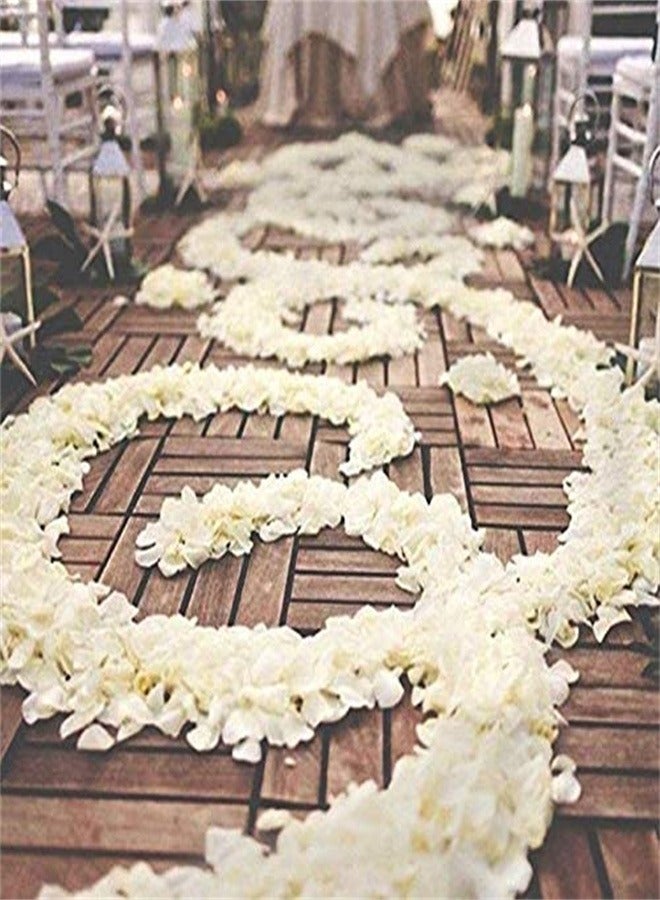 Goolsky 1000-Piece Artificial Silk Rose Petals Romantic - White - Image 4