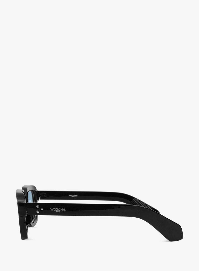 Woggles Designer Black Square Sunglasses| Men & Women| 100% Uv Protection - Image 5