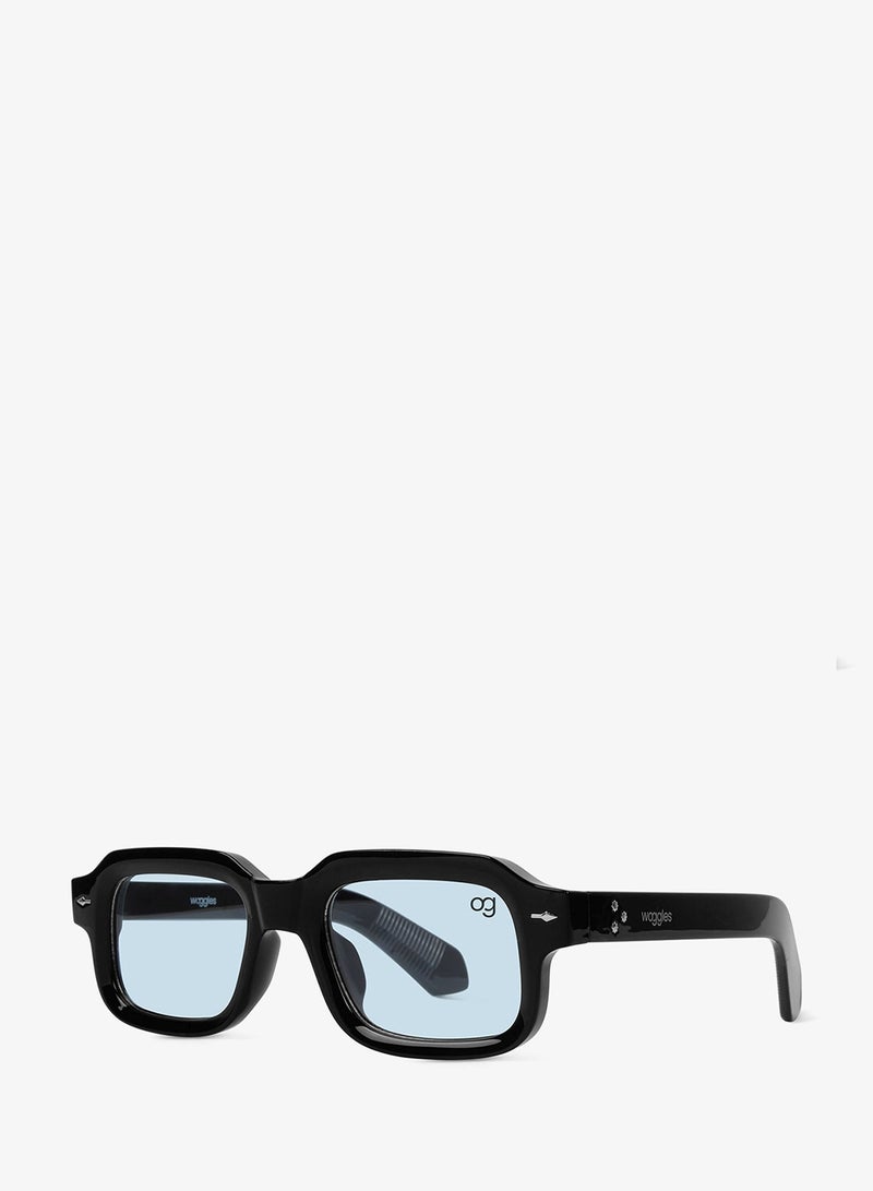 Woggles Designer Black Square Sunglasses| Men & Women| 100% Uv Protection - Image 4