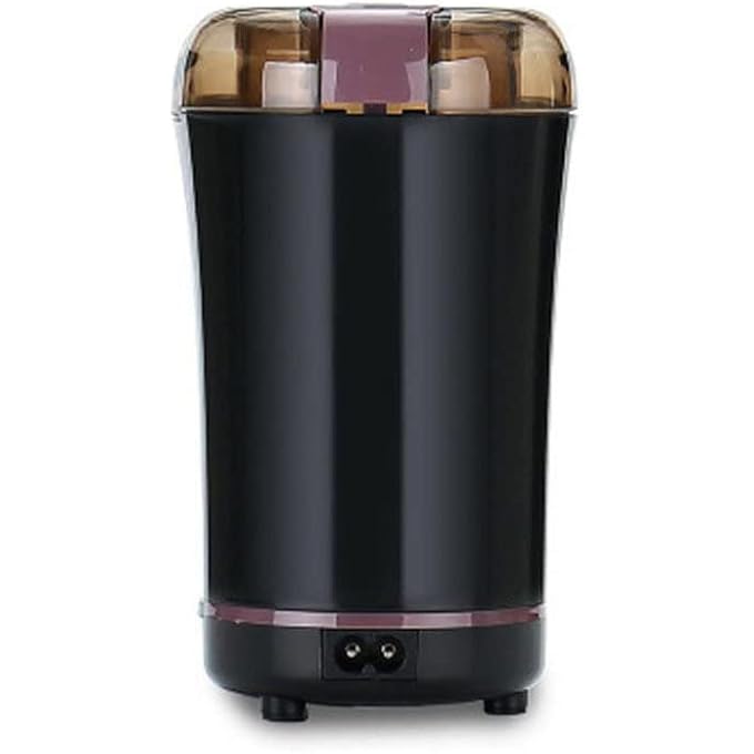 كيلا مطحنة قهوة كهربائية ميني 50 جرام بسعة كبيرة بسعة 150 واط بنكهة توابل الأعشاب مع شفلتين من الفولاذ المقاوم للصدأ لحبوب القهوة، المكسرات، البذور، الفول السوداني، الحبوب، الأسود - Image 1