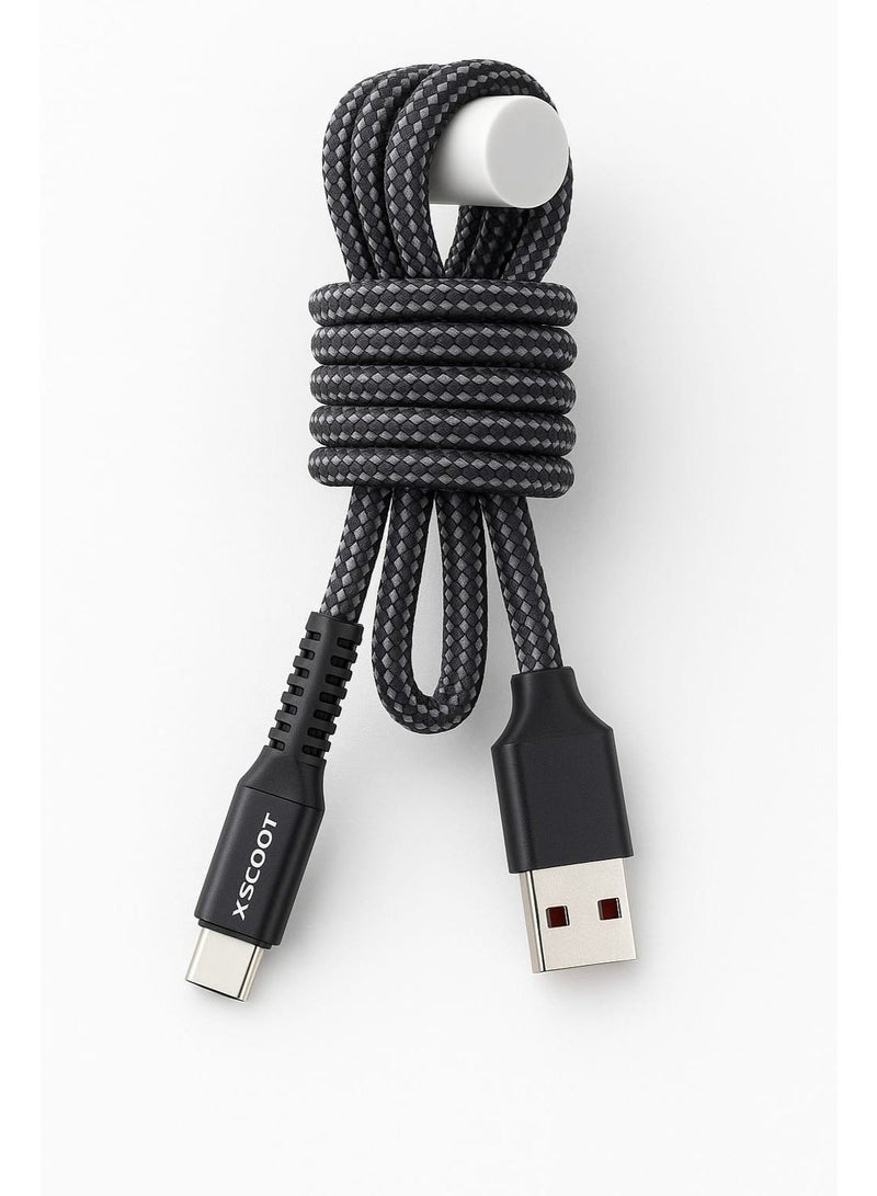 X-SCOOT CL-144 60W Super Fast Charging Type-C Cable 1M Woven | High Speed Data & Charging