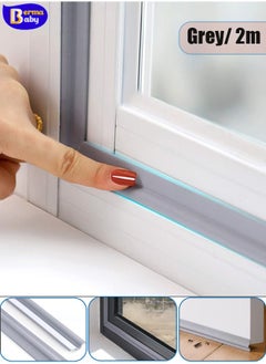 Berma Baby Self-adhesive window seal strips, soundproof windproof insect-proof nylon cloth foam door seal strips, sliding window weatherproof strips, self-adhesive heat and sound insulation strips for doors and windows  - Image 1
