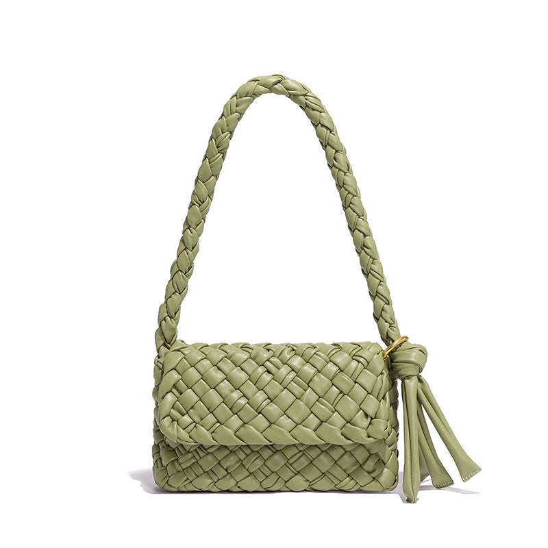 New Style Bag For Women Original Handmade Asymmetrical Woven Elegant Armpit Fashion Versatile Trendyy One-Shoulder Mother-In-Law Bag - Image 1