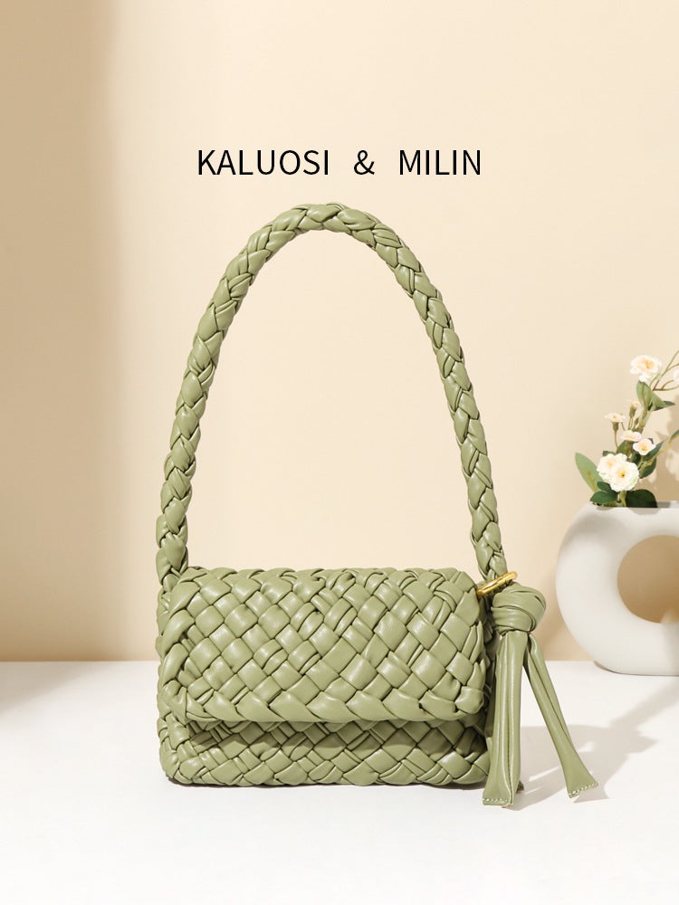 New Style Bag For Women Original Handmade Asymmetrical Woven Elegant Armpit Fashion Versatile Trendyy One-Shoulder Mother-In-Law Bag - Image 2