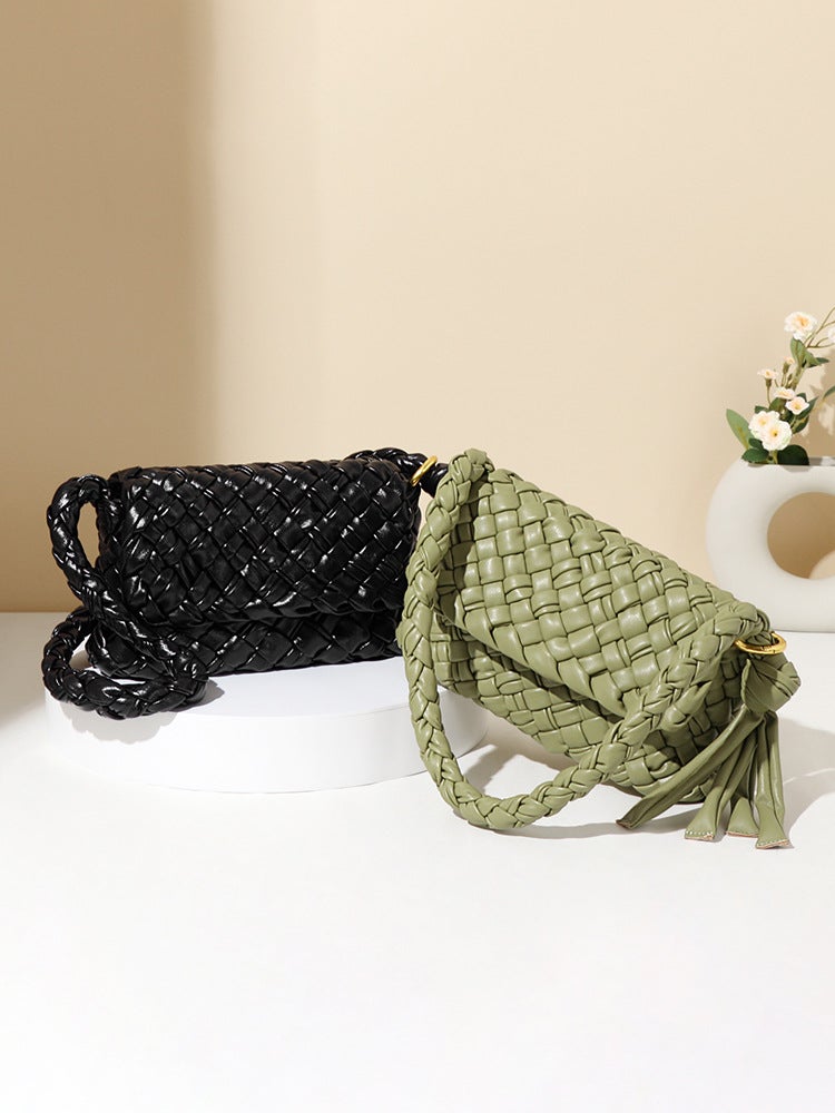 New Style Bag For Women Original Handmade Asymmetrical Woven Elegant Armpit Fashion Versatile Trendyy One-Shoulder Mother-In-Law Bag - Image 4