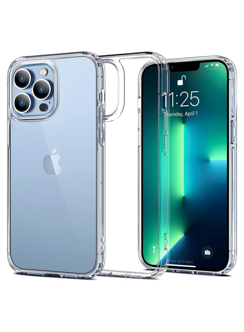 ZAFRA iPhone 13 Pro Case Cover - Clear, Anti-Yellowing, Slim, Lightweight and Super Grip Back Cover(6.1 inch) - Image 1