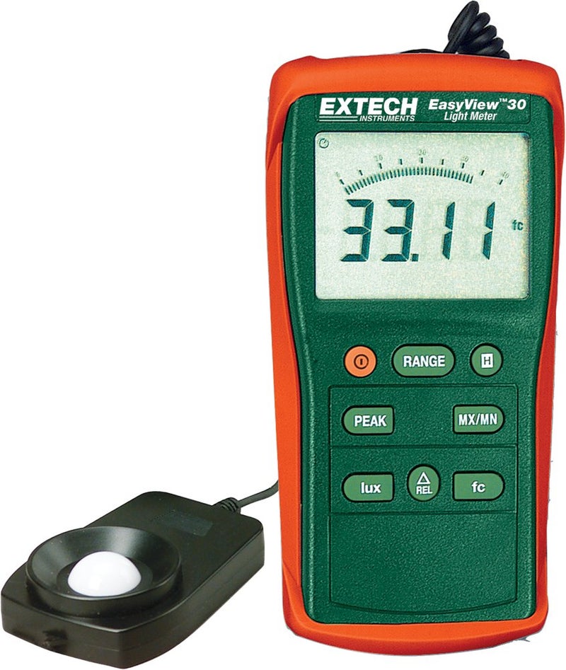 Extech EA30 Easy View Wide Range Light Meter (40 to 40,000 Foot Candles) - Image 4