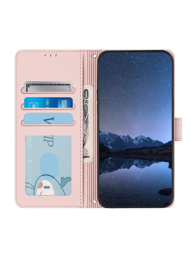 S-TOP Case For Samsung Galaxy A53 5G Cat Rat Embossed Pattern RFID PU Phone Case with Wrist Strap - Image 3