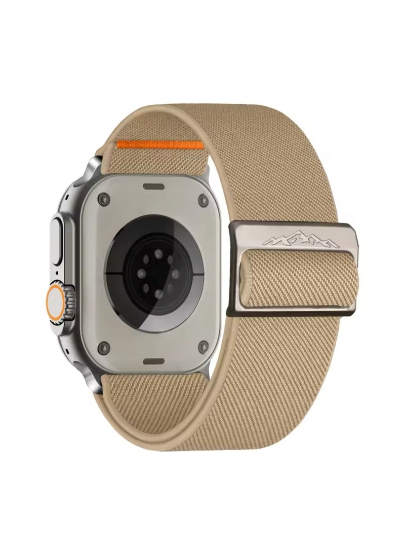 CMP Elastic Nylon Solo Loop Band for Apple Watch 42/44/45/49mm, Compatible with All Series (Series 9/8/7/6/5/4/SE/3/2/1), Wide Replacement Strap for Men and Women t Strap for Men and Women  Apple Watch band, elastic nylon strap, solo loop band, sports watch strap, Apple Watch replacement strap, men's Apple Watch band, women's Apple Watch band, Apple Watch accessories - Image 1