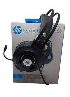HP Gaming headset H100, USB 2.0 cable 50mm speaker wired headphones Over with lighting and lightweight design -Ear Headphones with Mic  - Image 2