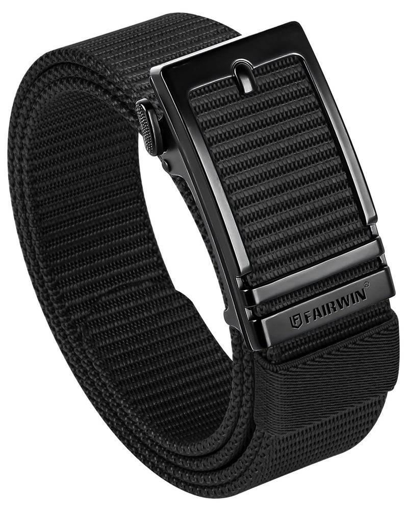 FAIRWIN Men's Ratchet Belt - Tactical Nylon Web Work Belt with Automatic Buckle, Adjustable for Jeans, Pants, Golf, and Everyday Use - Image 1