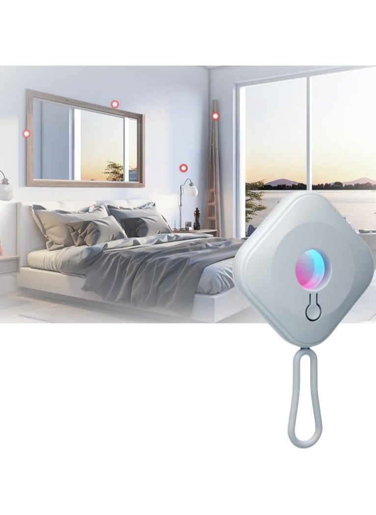 Hidden Camera Detectors, 2 Detection Modes Infrared Optics Detectors, 720h Standby Camera Scanner (White)