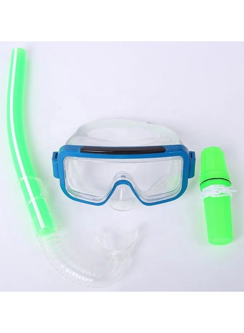 VIO Kids Swimming Underwater Professional Scuba Diving Mask Anti Fog Goggles Snorkeling Tube Sets Snorkeling Equipment for Kids Blue - Image 5