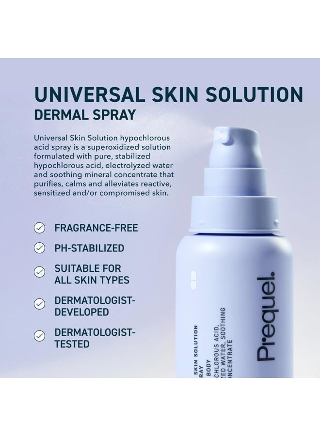 Prequel Skin Universal Skin Solution Hypochlorous Acid Spray for Face and Body. Fine Mist HOCL Facial Cleanser and Dermal Spray with Minerals & Electrolyzed Water - pH-Stabilized Care. 4oz - Image 2
