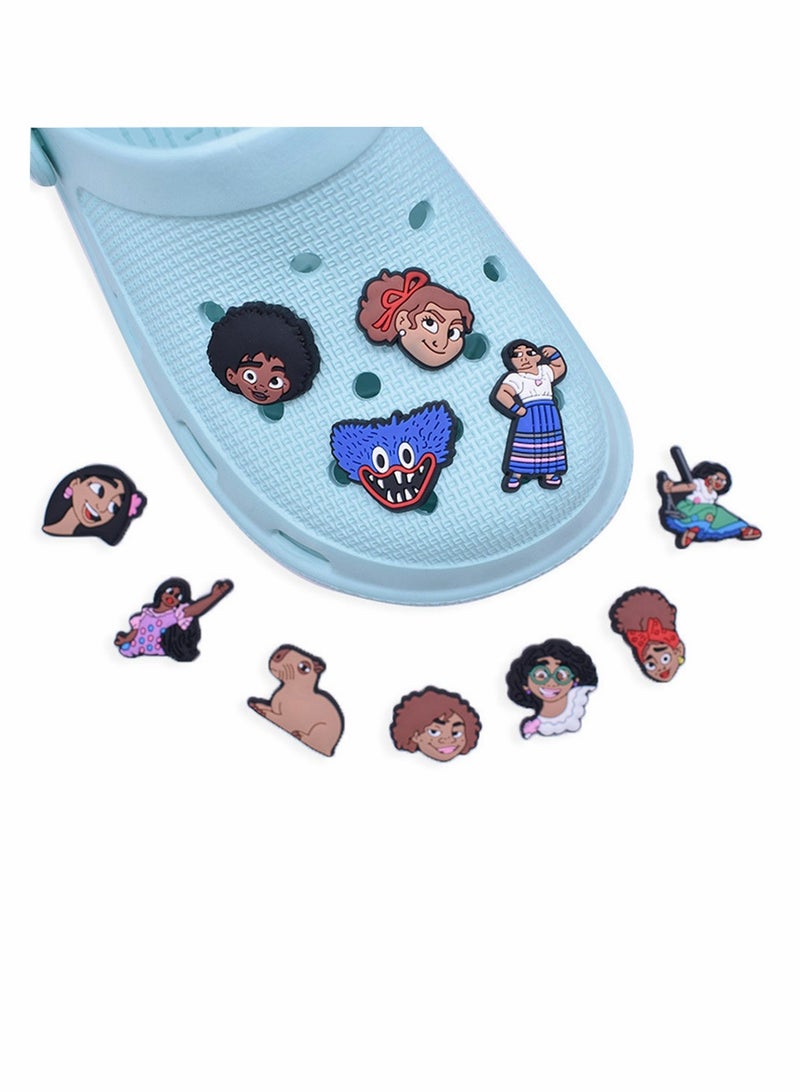 Excefore Shoe Decoration Charms 50 PCS Jibbitz Accessories for Crocs Shoe Buckle Party Favors ​Mini Charm for Women Girls Men Party Favor Wristband Decoration - Image 3