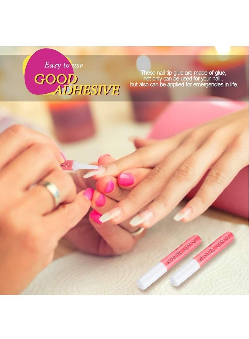 SYOSI 50 Pcs Nail Glue Nail Tips Adhesive Super Long Lasting Nail Glue for DIY Nail Art Adhesive Bond for Acrylic Nails Adhesive Nail Glue for False Nail Tips 2g Each - Image 4