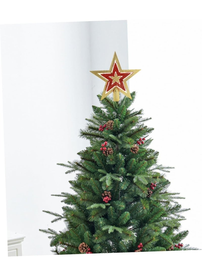 زينة نجمة عامة شجرة عيد الميلاد ذهبي نجمة الكريسماس  نجمة شجرة عيد الميلاد الذهبية - Image 3