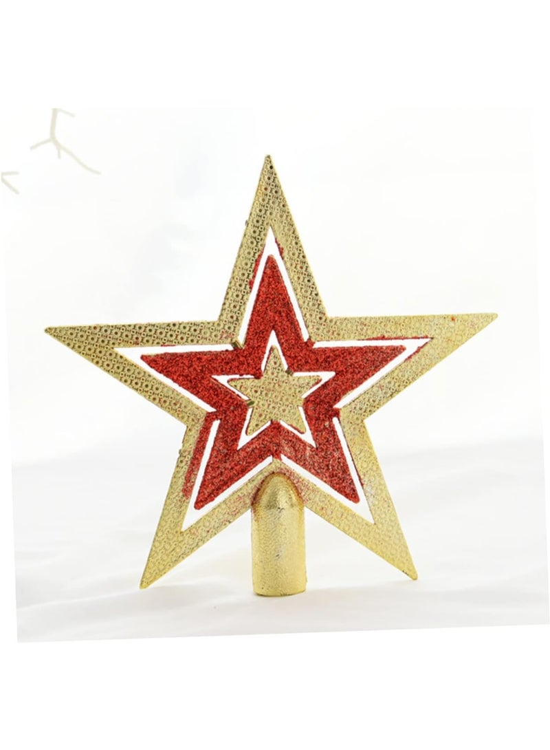 زينة نجمة عامة شجرة عيد الميلاد ذهبي نجمة الكريسماس  نجمة شجرة عيد الميلاد الذهبية - Image 1