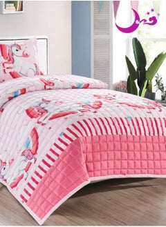 Moon 3 Piece Summer Childrens Quilt Set Microfiber 210x160 cm  - Image 3