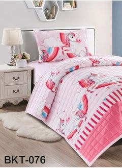 Moon 3 Piece Summer Childrens Quilt Set Microfiber 210x160 cm  - Image 2