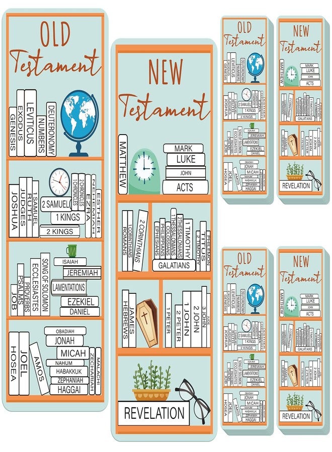 Fuyoooo 100 Pcs Books of the Bible Bookmarks Bible Book Tracker Old and New Testament Reading Page Markers Christian Scripture Study Supplies for Women Men - Image 1