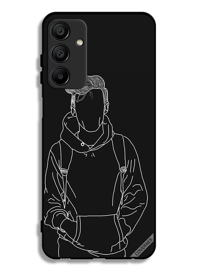 Covernex Samsung Galaxy A15 4G Protective Case Cover Sketch Of Jacket Boy - Image 1