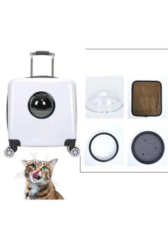 Cat Trolley Case Backpack Traveling Travel Tote Hiking Rabbit Cage For Puppy White Colour - pzsku/Z543EFE5CE297F4BF6BEAZ/45/_/1728309527/dc289261-2967-46dd-ba61-13349906bea4