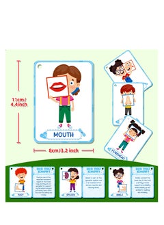 Y&D 36 Pcs Body Cognition Education Card Children's Enlightenment Early Education Parent-Child Educational Toys  - Image 2