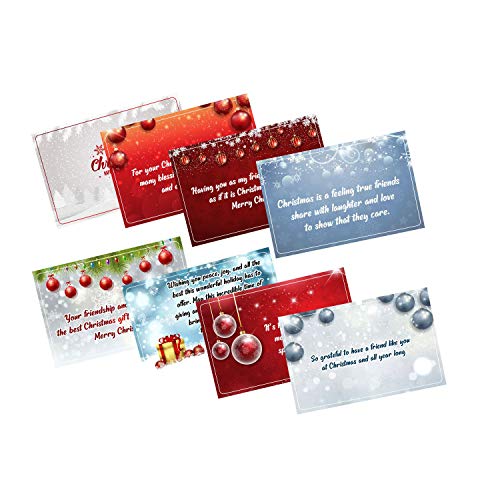 PUREZENTO Set of 10 Lovely Christmas Surprises Wishes Cards Greeting Card - Image 3